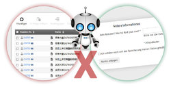 Robot/spam protection for epages Base registration form