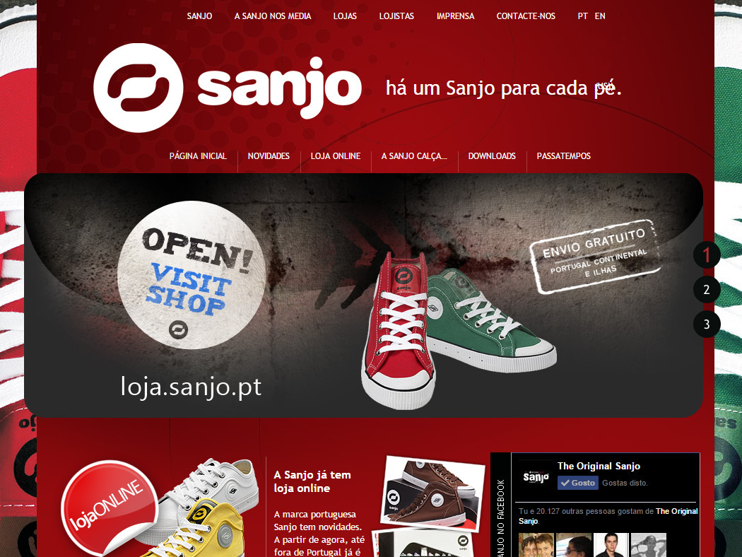 Sanjo - Web Site of the Famous Portuguese Sneakers