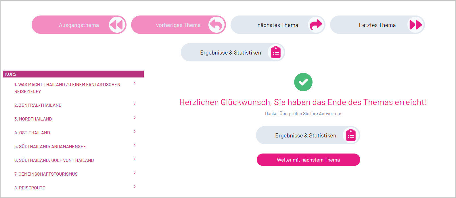 Online QuizManager Courses - Ending a Chapter Online QuizManager Courses - Ending a Chapter